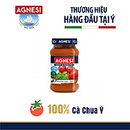 Sốt cà chua húng quế Basilico Agnesi Ý 400g, 100% cà chua Ý