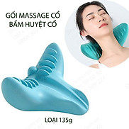 Gối massage kiêm bấm huyệt, nắn chỉnh cổ vai gáy, làm bằng nhựa mềm êm