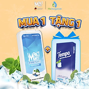 Kẹo Không Đường Bạc Hà IMPACT MINTS FRESH 10g Tặng kèm 1 gói khăn giấy tepo