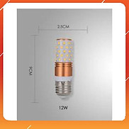 Bóng led bắp ngô đui E27 - 220V-12w - 3 màu vàng, trắng, trung tính giá tốt