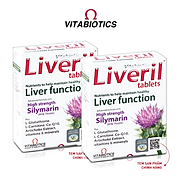 Combo 2 Hộp Viên Uống Giải Độc Gan Vitabiotics LIVERIL Giúp Hỗ Trợ Chức