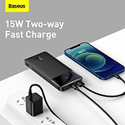 Pin sạc dự phòng Baseus Bipow Digital Display Power Bank 15W USB 2+Type C