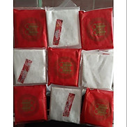 Combo 10 gói giấy ăn kèm tăm màu đỏ và màu trắng