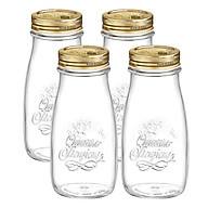 Combo 4 Chai Thủy Tinh Quattro Bormioli Rocco QS19 - 400ml