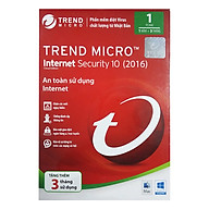 Phần Mềm Diệt Virus Trend Micro Internet Security 10 Win Mac - Tặng Thêm 3 Tháng (1 năm + 3 tháng) thumbnail