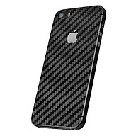 Miếng Dán Mặt Sau Vân Carbon Cho iPhone 5 5S 5SE (Đen) - Hàng nhập khẩu thumbnail