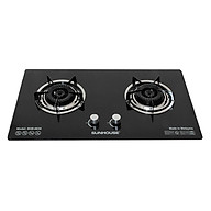 Bếp Gas Âm Đôi Sunhouse SHB6636 - Đen - Hàng chính hãng