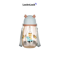 Bình Nhựa Trẻ Em Chú Hươu Nhỏ LocknLock - 450ml - 2 Màu (Xanh Mint, Hồng) - HAP910