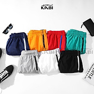 Quần đùi nam KABI quần short ngắn vải dù vải gió quần hai lớp màu trơn thể thao thumbnail