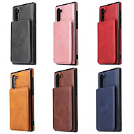 Flip Casing For Samsung Galaxy Note10 Note10+ S10 Plus S10+ PU Leather Case Dual Layer Card Slots Stand Holder Wallet Pouch Cover thumbnail