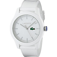 Lacoste Men s 2010762 Lacoste.12.12 White Watch with Textured Band thumbnail