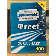 Lưỡi lam Treet xanh Dura Sharp Hộp 100 lưỡi + Quà tặng dùng thử thumbnail