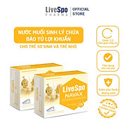 Combo 2 hộp nước muối sinh lý bào tử lợi khuẩn LiveSpo Navax Kids - Dành cho trẻ sơ sinh và trẻ em 5 ống x 5ml thumbnail