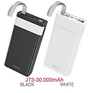 Pin sạc dự phòng Hoco J73 Powerful 30000mAh 2 cổng input, 3 cổng output, đèn pin siêu sáng - Hàng chính hãng