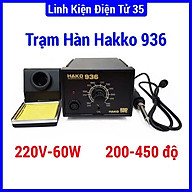 Mỏ Hàn Thiếc, Trạm Hàn Hako 936 220V 60W - Điều Chỉnh Nhiệt 200-480°C, Nhỏ Gọn, Lên Nhiệt Nhanh, Bền Bỉ