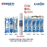COMBO 9 LÕI LỌC NƯỚC THAY THẾ MÁY LỌC NƯỚC N-e239 KAROFI - HÀNG CHÍNH HÃNG