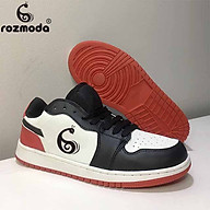 Giày thể thao nam nữ cổ thấp cao cấp kiểu dáng năng động trẻ trung đen đỏ Rozmoda GI30 thumbnail