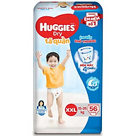 Tã Quần Huggies Dry Super Jumbo XXL56 (15-25KG) -8888336023809 thumbnail