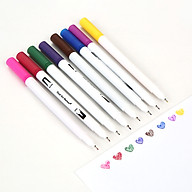 Dual Tip Brush Pens Flexible Brush & 0.4mm Fineliner Tip Watercolor Art thumbnail