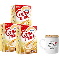 Combo 3 Hộp Bột Kem Pha Café Coffee Mate Hộp 450g - Tặng 1 Ly Sứ Nắp Gỗ thumbnail