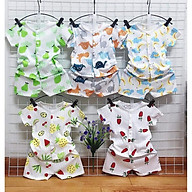 Combo 5 bộ quần áo cọc tay cotton giấy mặc mùa hè cho bé từ 0-15 tháng tuổi (HOT) thumbnail