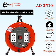 Ổ cắm RULO kéo dài chuyên dụng AD25 SUNTECH,16Amp 250V 2600W;Công tắc, chuẩn TIS chính hãng Thái Lan