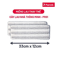 Combo 2 Miếng Lau Nhà Thế Hệ Mới Parroti Pro PAD2-PR01 - Kích Thước 33 x12 CM (Chỉ dùng được cho Bộ lau nhà Parroti Pro)