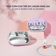 Hộp cơm cho trẻ em chia ngăn inox 304 Elmich Babycare EL0009 - Hàng chính hãng