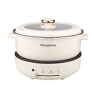 Lẩu điện Kangaroo KG50EH1, dung tích 5L, công suất 1500W, cấu trúc đĩa truyền nhiệt giúp truyền nhiệt nhanh và đều - Hàng chính hãng