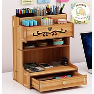 Tủ kệ gỗ đựng bút văn phòng phẩm để bàn siêu đẹp - Chính hãng thumbnail