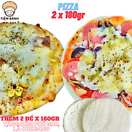 [Chỉ giao HCM] - Combo 2 Pizza Xúc Xích Nấm, Bò, đi kèm 2 đế bánh, phô mai, lá thơm Oregano thumbnail
