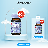 Viên uống bảo vệ sức khỏe Menard Blueberry Astaxanthin 60 viên thumbnail