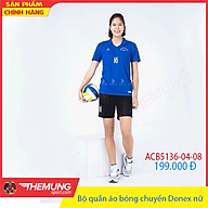 Bộ quần áo bóng chuyền nữ ACB5136 Xanh bích phối đen thumbnail