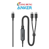 Cáp USB Type-C to Type-C Anker 2 in 1 USB-C 1.2m 140W A8895 - Hàng chính hãng