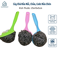 Cây Chà Rửa Nồi Chảo, Cước Rửa Chén Có Cán Cầm, Thiết Kế Thông Minh - HÀNG CHÍNH HÃNG MINIIN