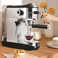 Máy pha cà phê Espresso nhãn hiệu DSP KA3065 - Áp suất 15 bar, có công suất hoạt động mạnh mẽ lên đến 1450W - HÀNG NHẬP KHẨU thumbnail