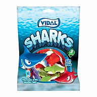 Combo 3 gói Kẹo dẻo Vidal Sharks hình cá mập 100gr thumbnail