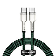Cáp sạc siêu nhanh 100W Baseus Cafule Series Metal Data Cable Type-C to Type-C (100W) - Hàng Chính Hãng