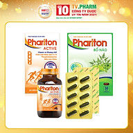 Combo Thực phẩm bảo vệ sức khỏe Phariton ACTIVE và Phariton Bổ Não ( 1 hộp 30 viên) thumbnail