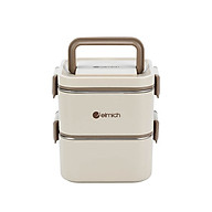 Hộp cơm 2 tầng inox 304 Elmich EL8381 dung tích 1.3L - Hàng chính hãng