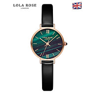 Đồng hồ nữ chính hãng cao cấp Lola Rose mặt tròn 30mm đá malachite may mắn thiết kế thumbnail
