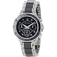 Bulova Women s 98P126 Substantial Ceramic and Stainless thumbnail