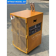 Loa kéo di động MTMax B4 - Loa karaoke 3 đường tiếng bass 4 tấc, 1 mid, 2 treble - Công suất lên đến 700W - Kèm 2 micro không dây UHF hiệu chỉnh echo, delay, reverb dễ dàng - Đầy đủ kết nối Bluetooth, AV, USB, TF card - 4 chế độ EQ nhạc - Hàng nhập khẩu