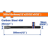 MŨI ĐỤC DẸP NGUỘI 25X18X300MM WCC0301 WADFOW - HÀNG CHÍNH HÃNG