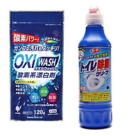 Combo 01 Túi Hộp bột giặt tẩy đa năng Oxy Wash + 01 Chai nước tẩy ố thumbnail