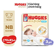 Thùng 3 gói Tã dán sơ sinh Huggies Tràm Trà NB70/S54/S80