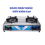BẾP GAS ĐÔI ZENNE KGS 301 CÓ 1 ĐẦU HÂM - NHẬP KHẨU MALAYSIA – MẶT BẾP INOX - NGỌN LỬA MẠNH VÀ HỘI TỤ - TIẾT KIỆM GAS