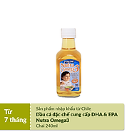 Dầu ăn dặm cho bé - Dầu cá Nutra Omega 3 (HiPP) nhập khẩu Chi Lê - cung cấp DHA & EPA giúp phát triển trí thông minh trẻ nhỏ