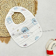 Yếm Xô Cúc Bấm Mềm Mịn, Thấm Hút Tốt Cho Bé