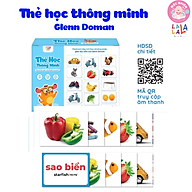Bộ 100 Thẻ Học Thông Minh Flash card 10 Chủ Đề Song Ngữ Anh Việt Chuẩn Glenn Doman Có Quét Mã File Nghe - Lalala Baby